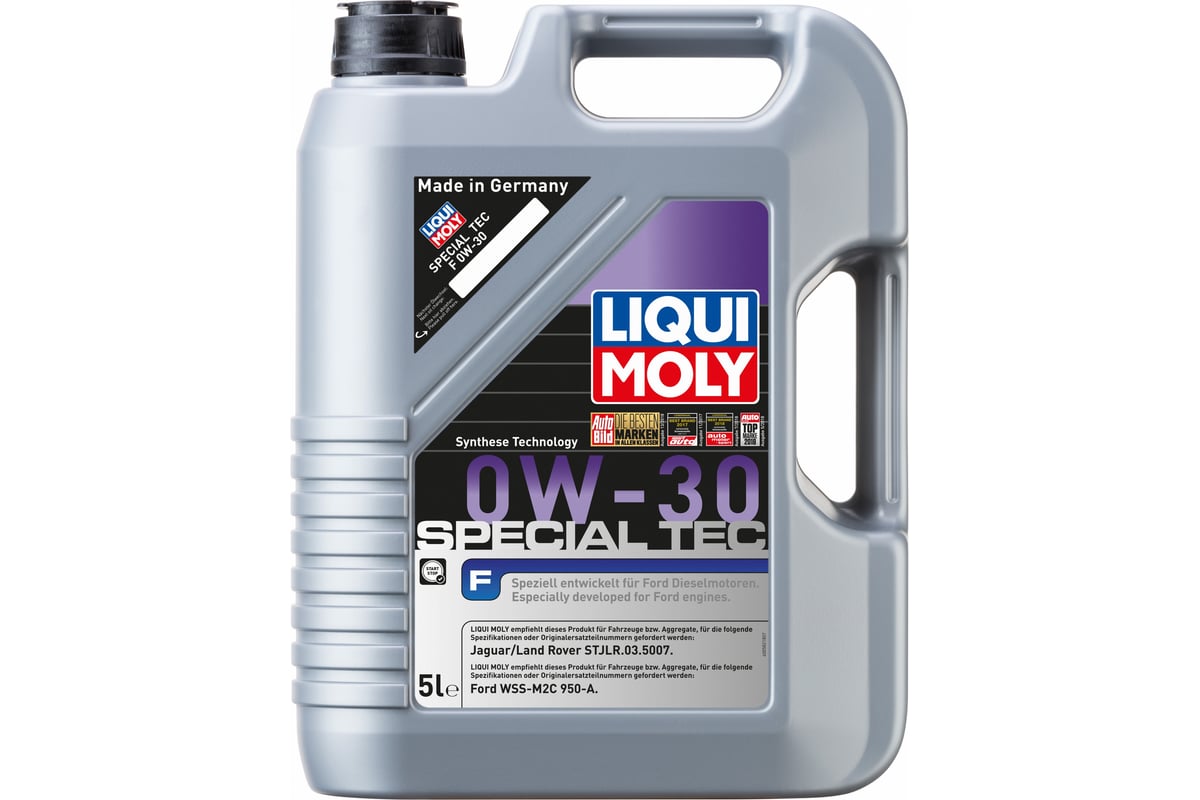 Масло моторное НС-синтетическое Special Tec F 0W-30, 5 л LIQUI MOLY 8903 -  выгодная цена, отзывы, характеристики, фото - купить в Москве и РФ