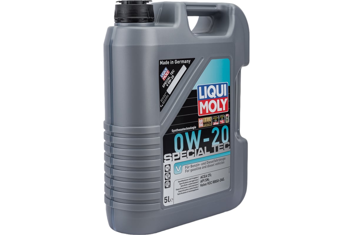 Масло моторное НС-синтетическое Special Tec V 0W-20 C5, 5 л LIQUI MOLY  20632 - выгодная цена, отзывы, характеристики, фото - купить в Москве и РФ