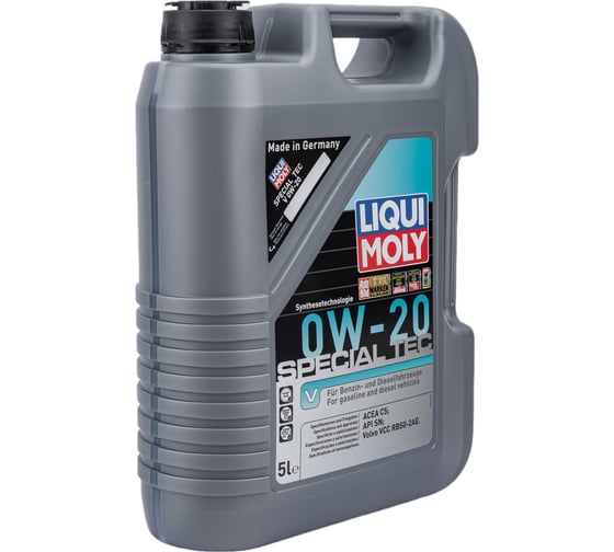 Масло моторное НС-синтетическое Special Tec V 0W-20 C5, 5 л LIQUI MOLY 20632