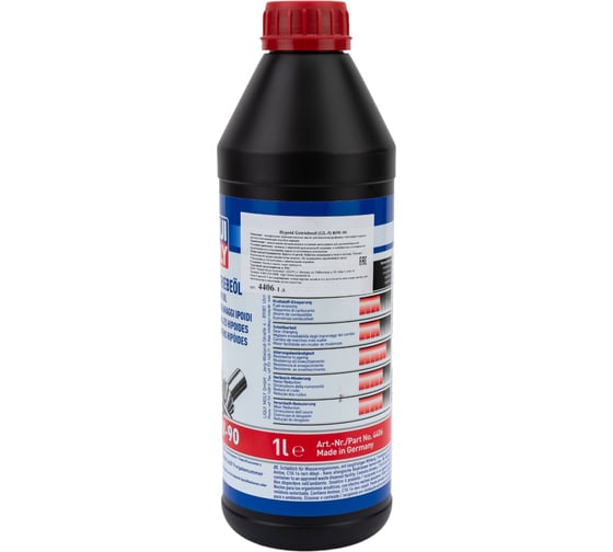 Трансмиссионное масло LIQUI MOLY Hypoid-Getriebeoil минеральное, 80W-90, GL-5, 1 л 4406