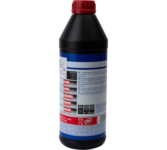Трансмиссионное масло LIQUI MOLY Hypoid-Getriebeoil минеральное, 80W-90, GL-5, 1 л 4406