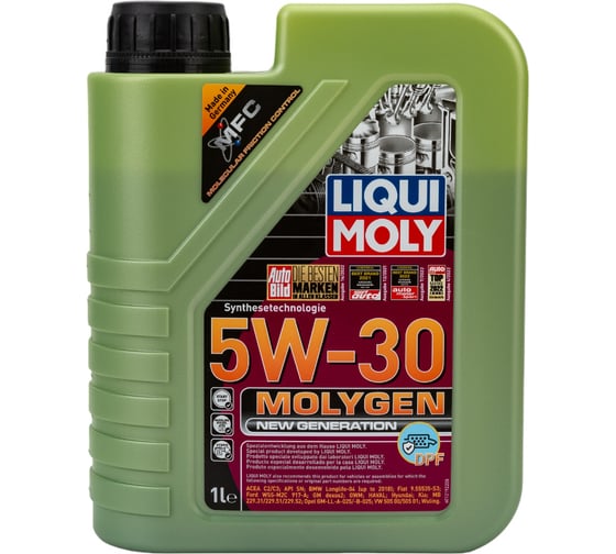 Масло моторное НС-синтетическое Molygen New Generation DPF 5W-30, 1 л LIQUI MOLY 21224