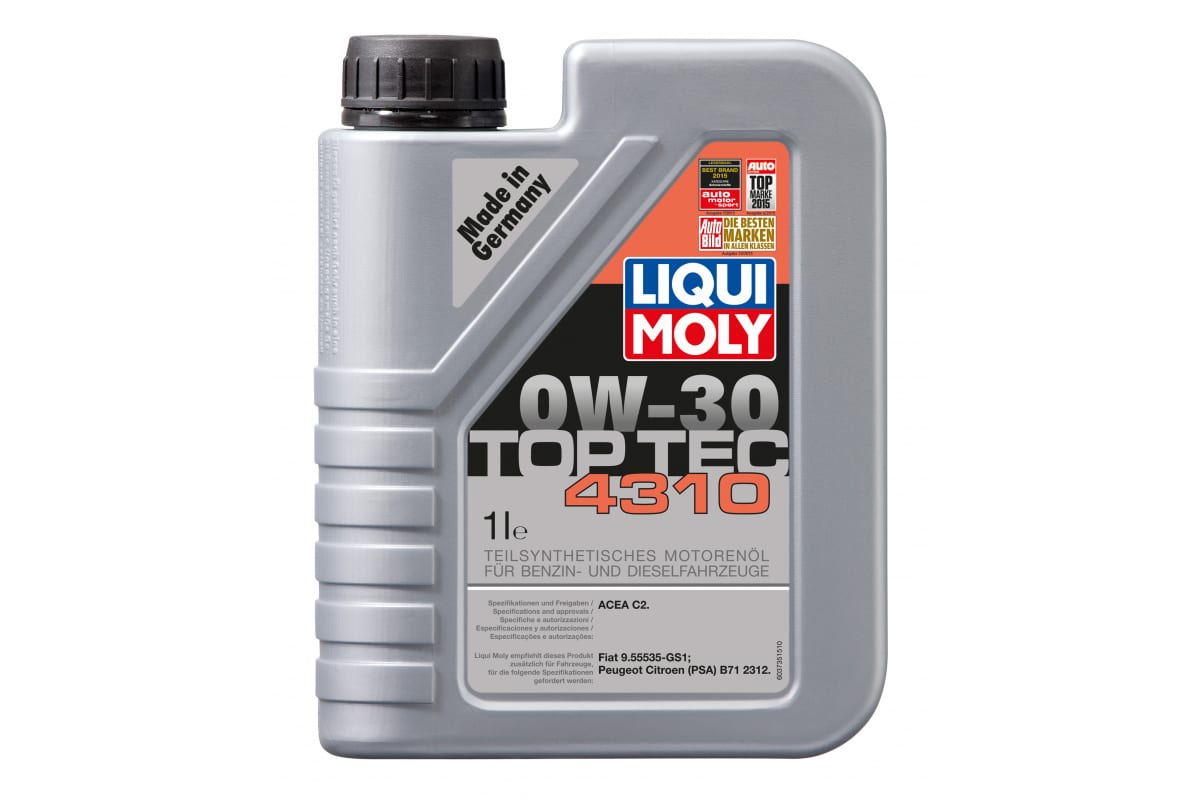Полусинтетическое моторное масло Tec 0W-30 C2, 1 л LIQUI MOLY 2361 - выгодная цена, отзывы, характеристики, фото - купить Москве и РФ