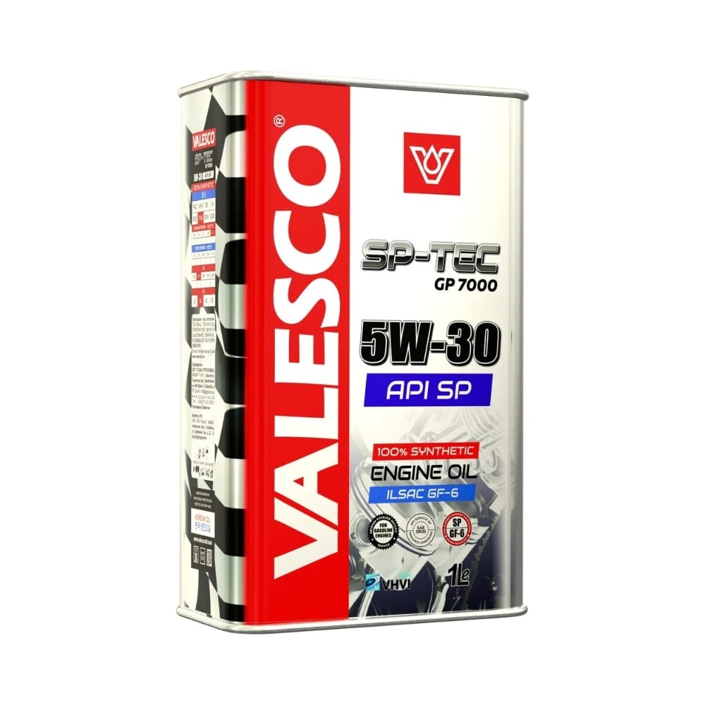 Моторное масло VALESCO SP-TEC GP 7000 5W30, API SP, синтетическое, 1 л .