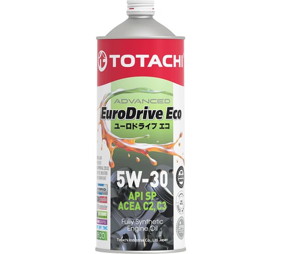 Синтетическое моторное масло TOTACHI EURODRIVE ECO Fully Synthetic 5W-30 API SP, ACEA C2/C3, ILSAC GF-6A 1л E6601