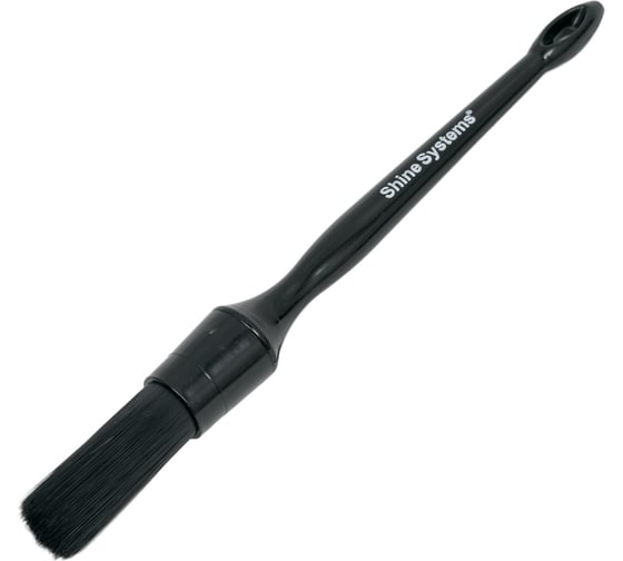 Деликатная кисть для детейлинга Shine systems Detailing Brush N10 средняя SS846