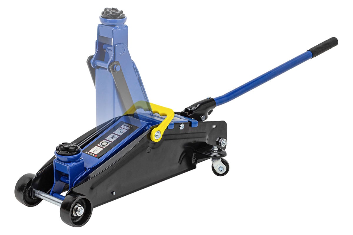 Подкатной гидравлический домкрат Forsage 2т (h min 135мм, h max 390мм ...