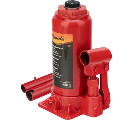 Гидравлический бутылочный домкрат SPARTA 5 т, h подъема 195-380 мм 50323