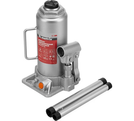 Гидравлический бутылочный домкрат MATRIX 10 т, h подъема 230–460 мм 50767