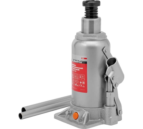Гидравлический бутылочный домкрат MATRIX 16 т, h подъема 230–460 мм 50769