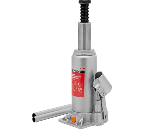 Гидравлический бутылочный домкрат MATRIX 8 т, h подъема 230–457 мм 50766