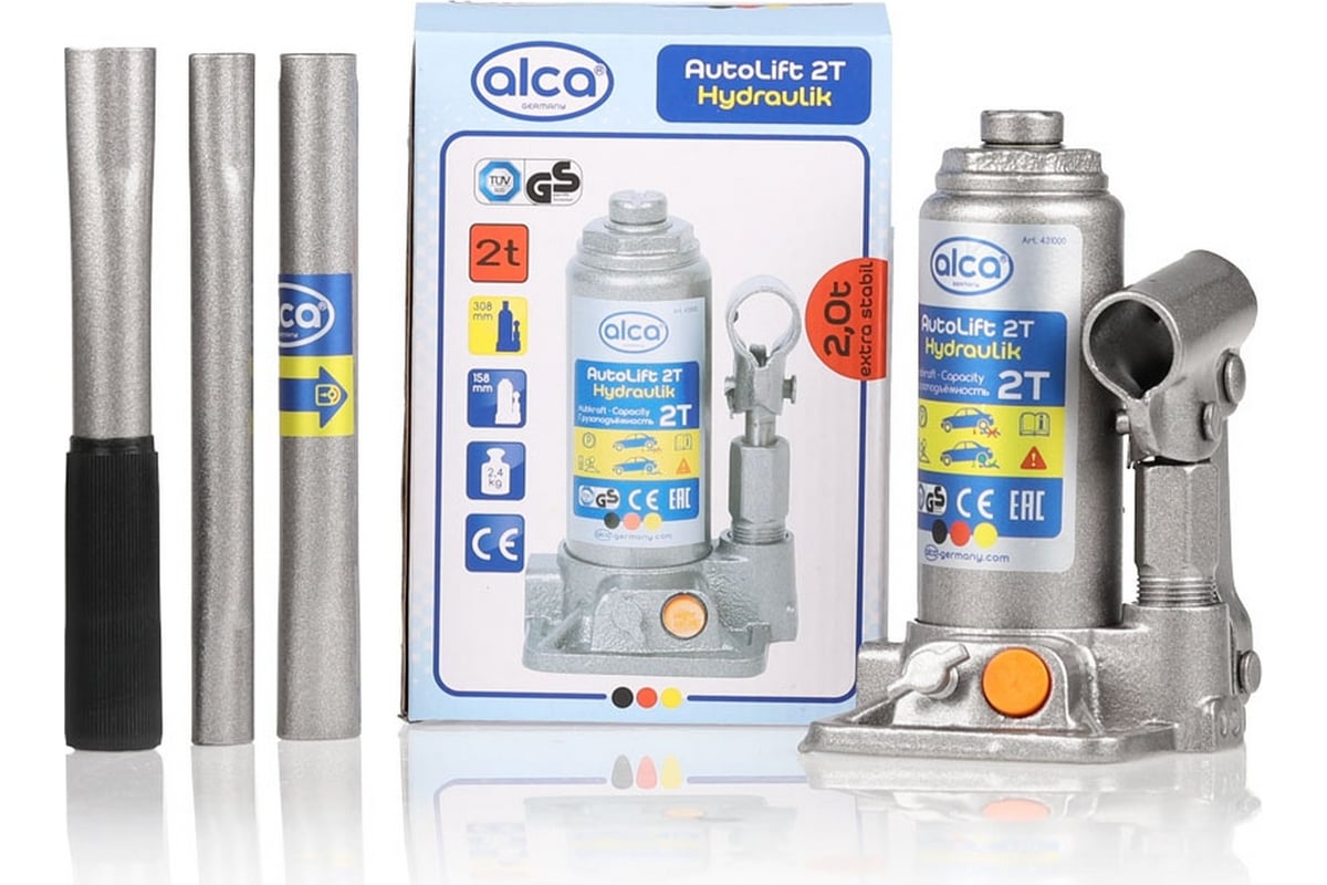 Гидравлический бутылочный домкрат Alca 2т 431000 - купить для ...