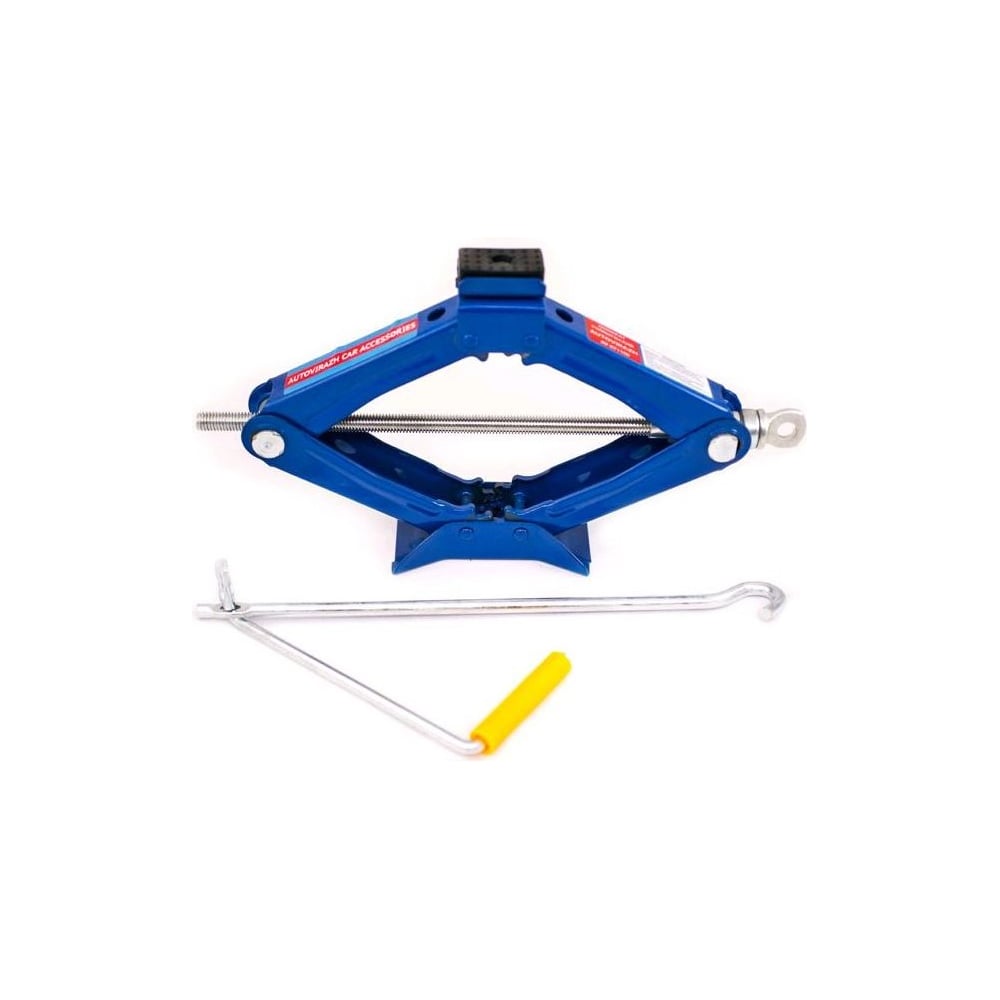 Ромбический домкрат AUTOVIRAZH 1 т с резиновой опорой AV-071100 ...