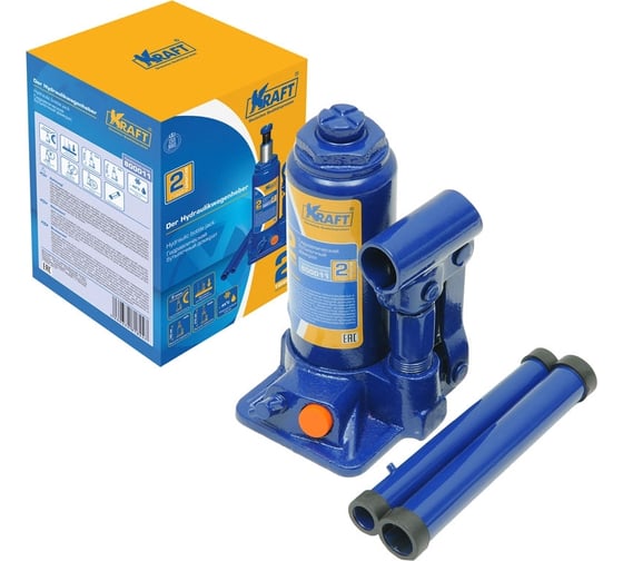 Бутылочный домкрат KRAFT 2 т, min 160mm-max 310mm KT 800011