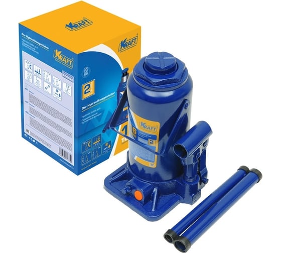 Бутылочный домкрат KRAFT 16 т, min 230mm-max 470mm KT 800020