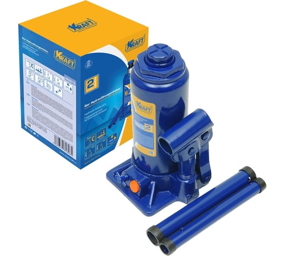 Бутылочный домкрат KRAFT 6 т, min 200mm-max 405mm KT 800015