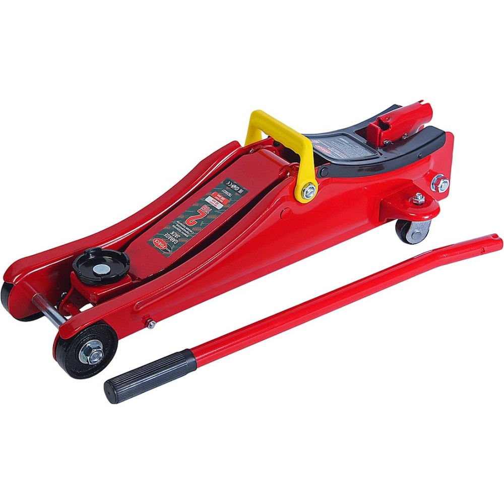 Гидравлический подкатной домкрат с низким подхватом ROCKFORCE 2т выс ...