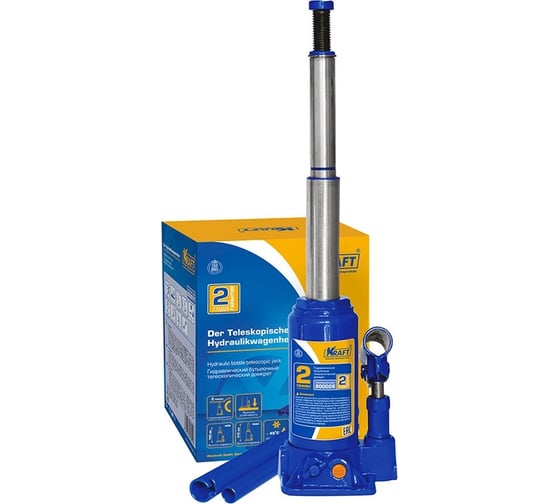 Телескопический домкрат KRAFT 2 т KT 800026