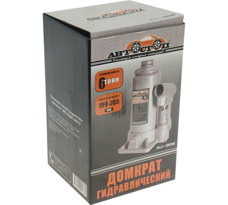 Домкрат гидравлический бутылочный 6т Автостоп AJ-006 658139