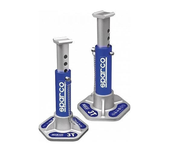 Страховочные опоры Sparco 3 т, алюминий, высота подъема 273-406 мм, комплект из 2 шт. SPC/JS-03 AL