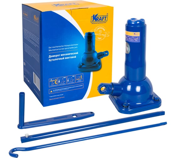 Механический бутылочный домкрат KRAFT 2Т 215-485 мм KT 800057