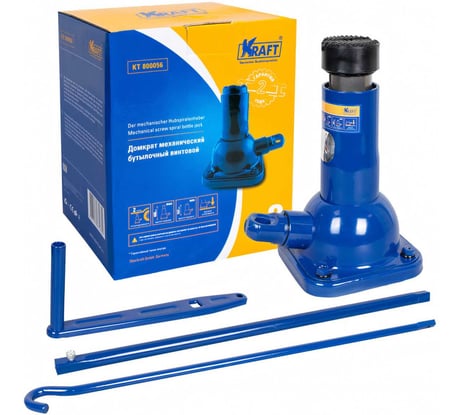 Механический бутылочный домкрат KRAFT 2Т 197-408 мм KT 800056