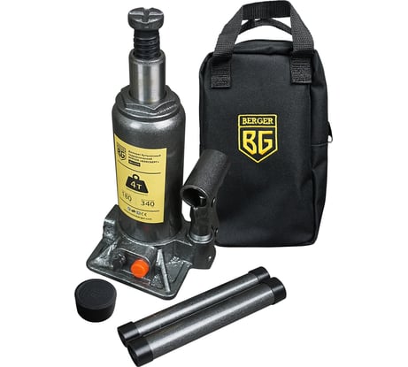 Бутылочный гидравлический домкрат Berger BG 4т. БОКСБЕРГ BG1270