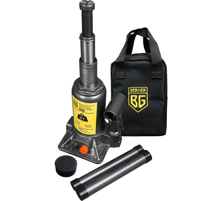 Телескопический гидравлический домкрат Berger BG 2т. ТРУМБЕРГ BG1274