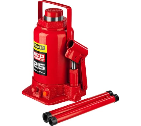 Гидравлический бутылочный домкрат STAYER Red Force 25т 43160-25_z01