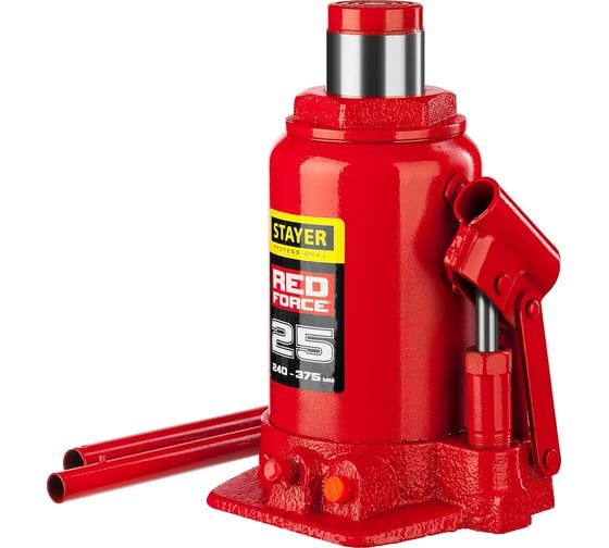 Гидравлический бутылочный домкрат STAYER Red Force 25т 43160-25_z01