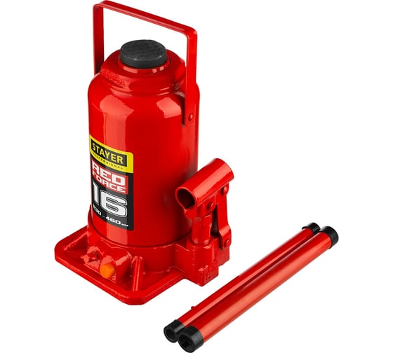 Гидравлический бутылочный домкрат STAYER RED FORCE, 16т, 230-460 мм, 43160-16 43160-16_z01