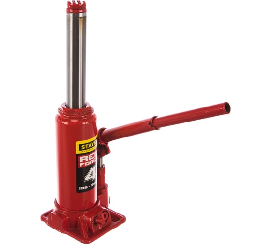 Гидравлический бутылочный домкрат STAYER RED FORCE, 4т, 195-380 мм, в кейсе, 43160-4-K 43160-4-K_z01