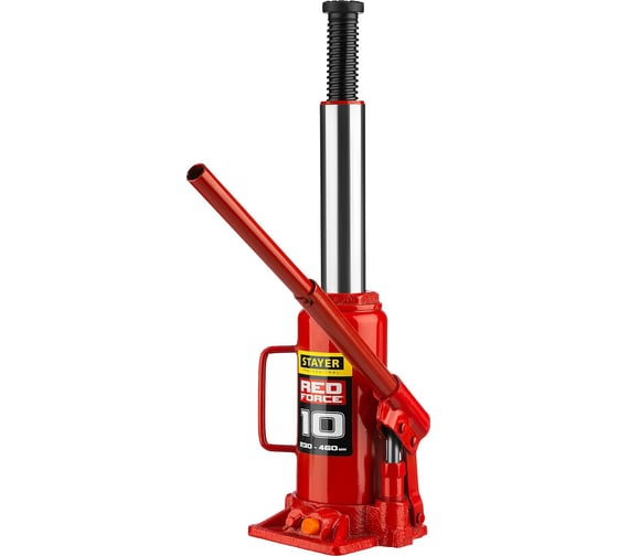 Гидравлический бутылочный кейс STAYER RED FORCE 10 т, 230-460 мм 43160-10 43160-10_z01