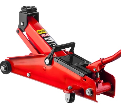 Гидравлический подкатной домкрат STAYER "RED FORCE", 3т, 135-400мм,  43154-3