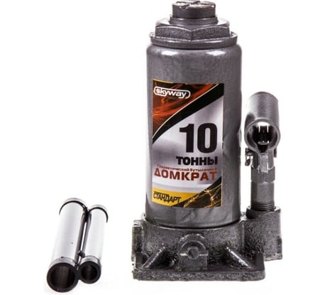 Гидравлический бутылочный домкрат SKYWAY 10т h 200-385 мм STANDART S01804026