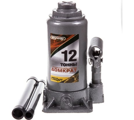 Гидравлический бутылочный домкрат SKYWAY 12т h 200-385 мм STANDART S01804027