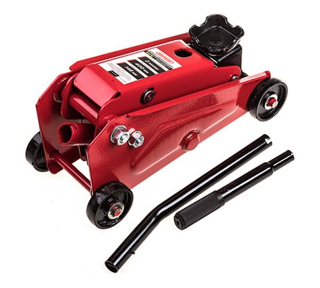 Гидравлический подкатной домкрат SKYWAY 2т h 148-400 мм для внедорожников в кейсе S01802011