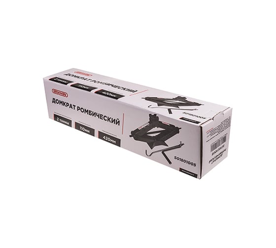 Механический ромбический домкрат SKYWAY 2т h 110-420 в сумке S01801005