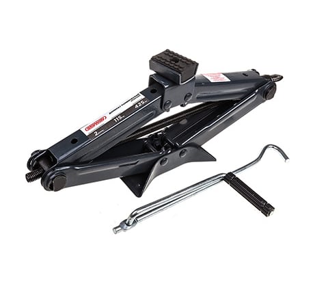 Механический ромбический домкрат SKYWAY 2т h 115-425 с резиновой опорной частью, в сумке S01801006