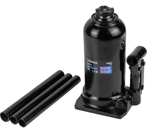 Бутылочный двухштоковый домкрат Forsage 5т, h min-230мм, h max-500мм F-TH805001 BIG(56858) 1