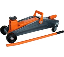 Гидравлический подкатной домкрат АвтоDело с вращающейся ручкой 3 т 130-410 мм 43353 12401