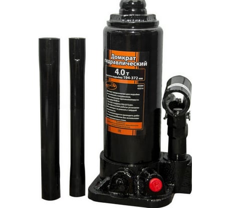 Гидравлический домкрат АвтоDело в футляре 4 т 194-372 мм 43314 11059