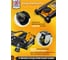 Подкатной гидравлический домкрат JCB 3 т, 75-505 мм JCB-TH33013(56953) 4