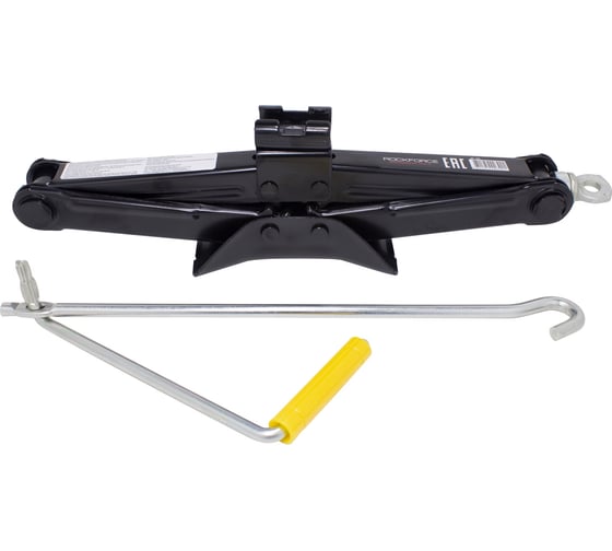 Домкрат ROCKFORCE механический ромб 1.5т h min 104мм h max 385мм L-415мм RF-105(19503)