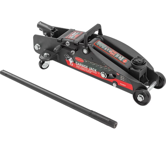Подкатной домкрат Rockforce 25 т, с фиксацией, h min 140 мм, h max 387 мм  RF-TH22501C(17352) RF-TH22501C кейс(17352)