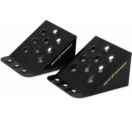 Упоры противооткатные Дело Техники стальные для грузовых автомобилей 230×200×125 мм, 2шт. 900925