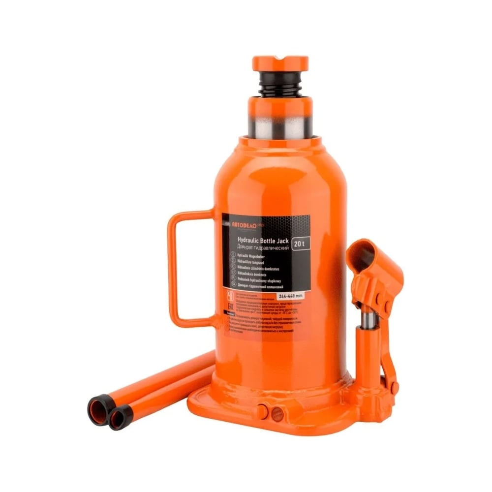 Гидравлический домкрат АвтоDело Professional 20 т, 244-448 мм 43420 ...