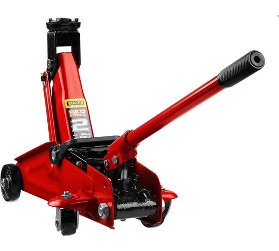 Подкатной домкрат STAYER R-22 Red force 2т, 125-320мм  43152-2