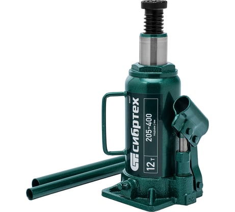 Домкрат гидравлический бутылочный СИБРТЕХ 12 т, 205-400 мм 50807