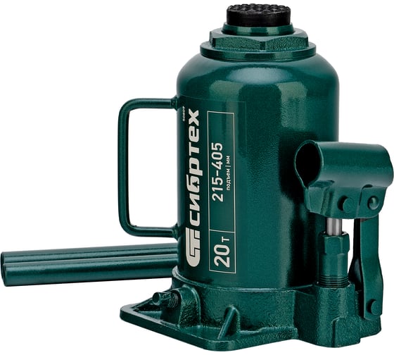 Домкрат гидравлический бутылочный СИБРТЕХ 20 т, 215-405 мм 50809 1